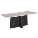 Jacory - Dining Table With Bottocino Marble Top - Espresso