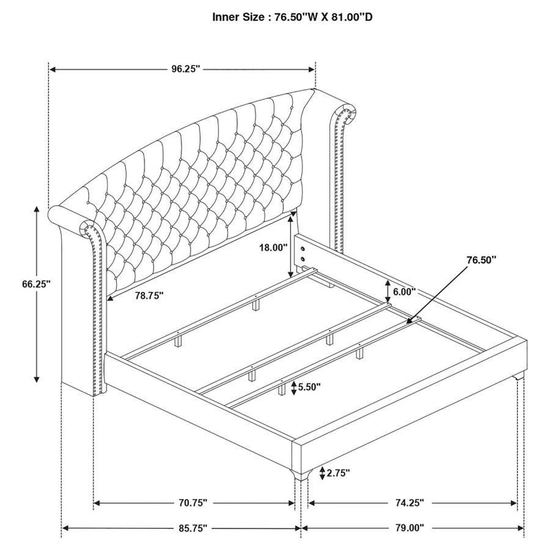 Melody - Tufted Upholstered Bedroom Set