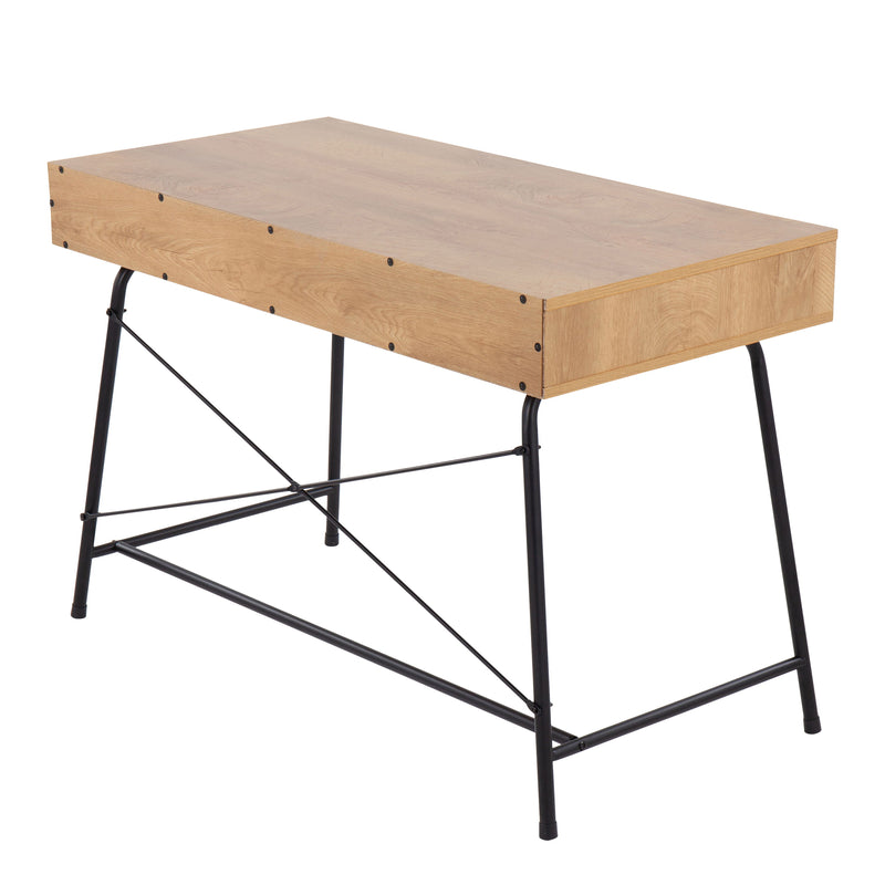 Casper - Industrial Desk - Black / Brown