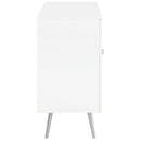 Nieta - 2 Door Engineered Wood Accent Cabinet - White High Gloss