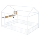 House Frame With Desk, Shelves, Power Outlets And USB Ports