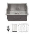 Modern Undermount Stainless Steel Kitchen Sink 16 Gauge, Deep Single Bowl