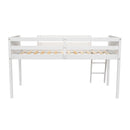 Low Loft Bed With Adjustable Ladder