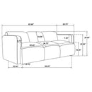 Dorset - Fabric Upholstered Round Track Arm Sofa