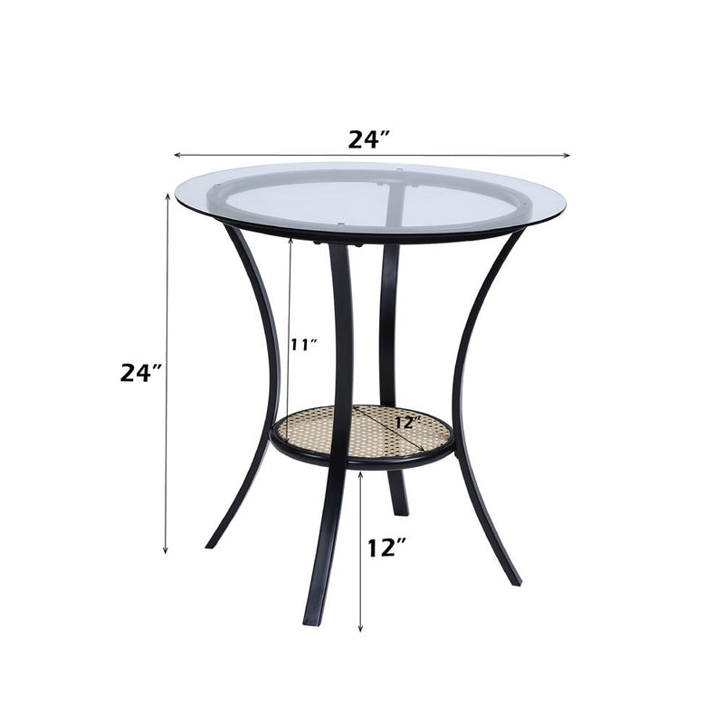 Frydel - Chair & Table - Black Finish - Atlantic Fine Furniture Inc