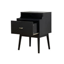Starla - Wooden Nightstand - Black