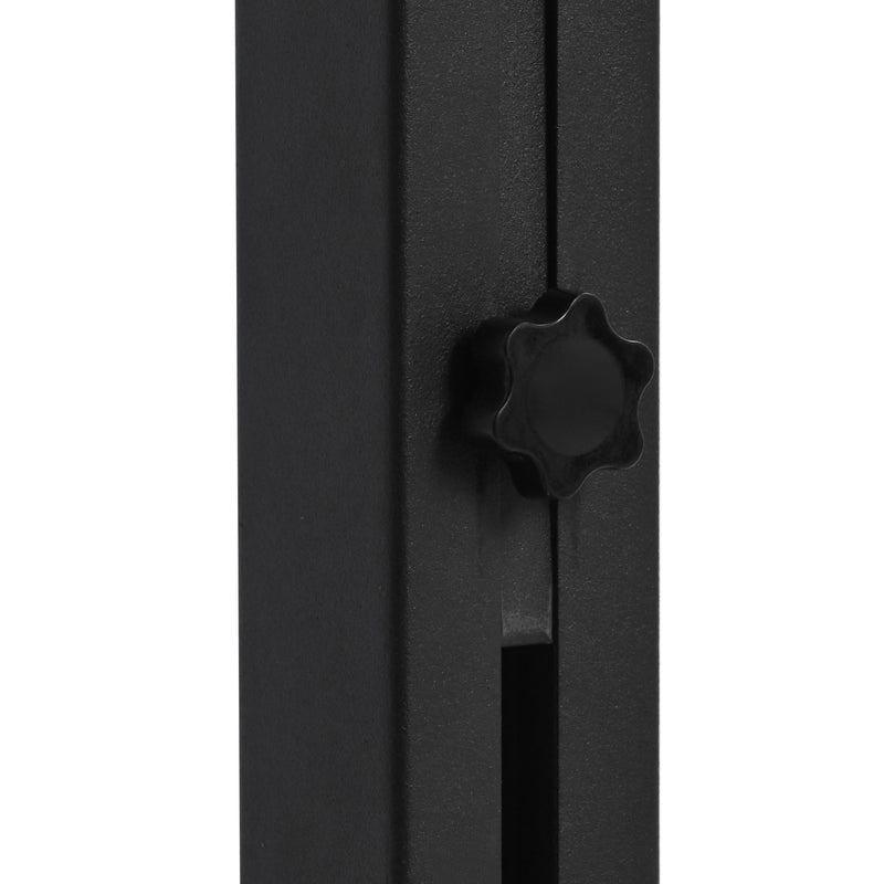 Versatile Outdoor Cabinet With Folding & Expandable Work Surfaces, Ample Storage Space, And Lockable Wheels - Matte Black