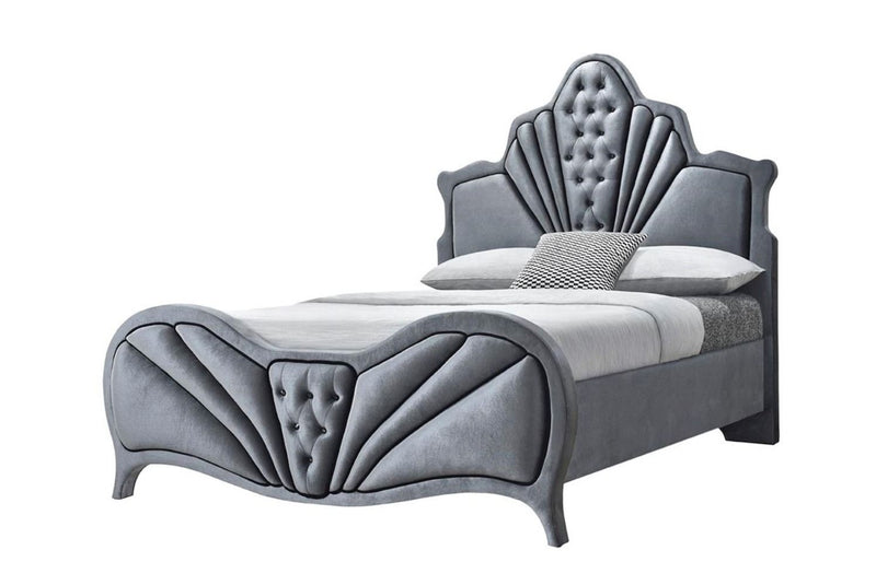 Dante - Queen Bed - Gray