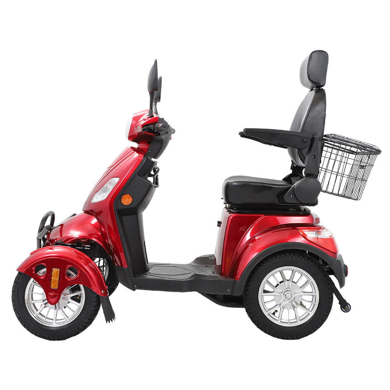 Electric Mobility Scooter With Big Size, High Power - Red