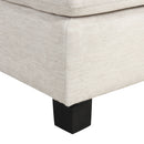 Contemporary U - Shaped Sectional Sofa With Movable Storage Ottoman