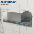 Stainless Steel Shower Niche With Seamless Design For Bathroom Storage