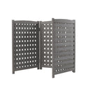 Air Conditioner Fence Screen Outside, Cedar Privacy Fence 3 Panels To Hide Ac & Trash Enclosure