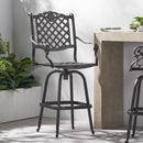 Cast Aluminum Bar Stool - Copper