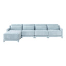 Stylish Sofa With Ottoman And Lumbar Pillows, Ergonomic Design