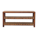 Regency - Woven 2 Slot Shoe Rack - Brown