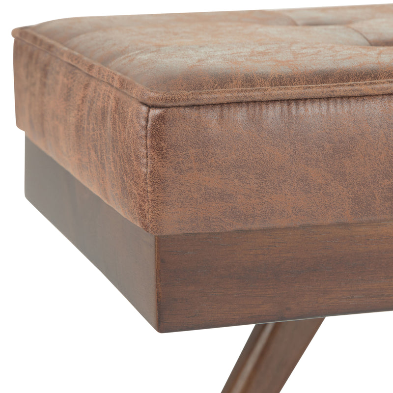 Pierce - Mid Century Upholstered Ottoman Bench