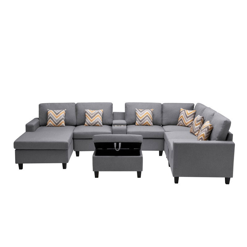 Nolan - 8 Piece Sectional Sofa With Interchangeable Legs