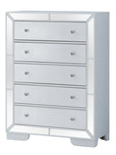 Sleek Contemporary Storage Chest - White
