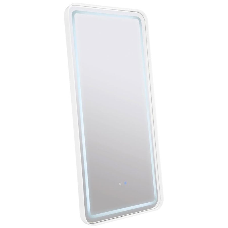 Glendora - LED Standing Mirror Bluetooth Speakers - Black