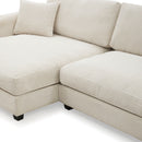 Oversized Sectional L Shaped Cloud Couch With USB Charging Port Cup Holder Deep And Wide Seat Sofa With Chaise Comfy
