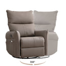 360° Modern Small Rocking Swivel Recliner Chair With Side Pocket