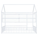 House Frame With Fence And Shelves