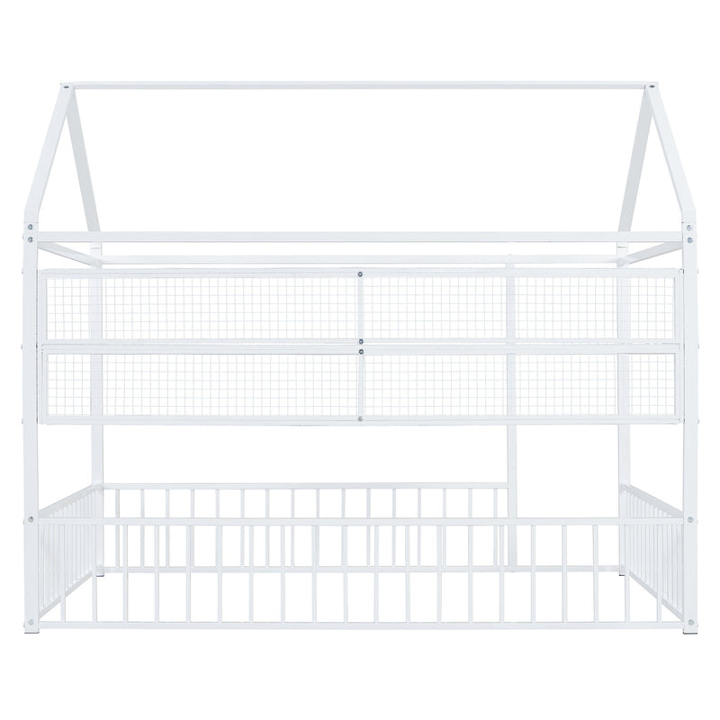 House Frame With Fence And Shelves