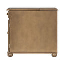 Vintage Flip Top Side Table With USB Ports