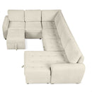 U-Shaped Sofa Sectional Sofa Pull-Out Sofa Bed With A Storage Chaise Lounge, Charging Devices For Living Room