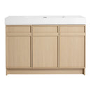 Freestanding Bathroom Vanity With Resin Sink & Soft Close Cabinet Doors