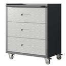 Heavy Duty Metal Storage Cabinet With Wheels 3 Drawer Tool Cabinet For Garage, Office, And Home Organizer Solutions