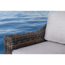 Chic Wide Outdoor Loveseat With Cushions