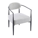 Modern Upholstered Accent Armchair With Pocket Spring Seat