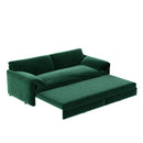 Queen Pull Out Sofa Bed, 3 In 1 Convertible Sleeper Sofa With Side Storage