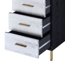 Myles - Jewelry Armoire - Black / Silver / Gold