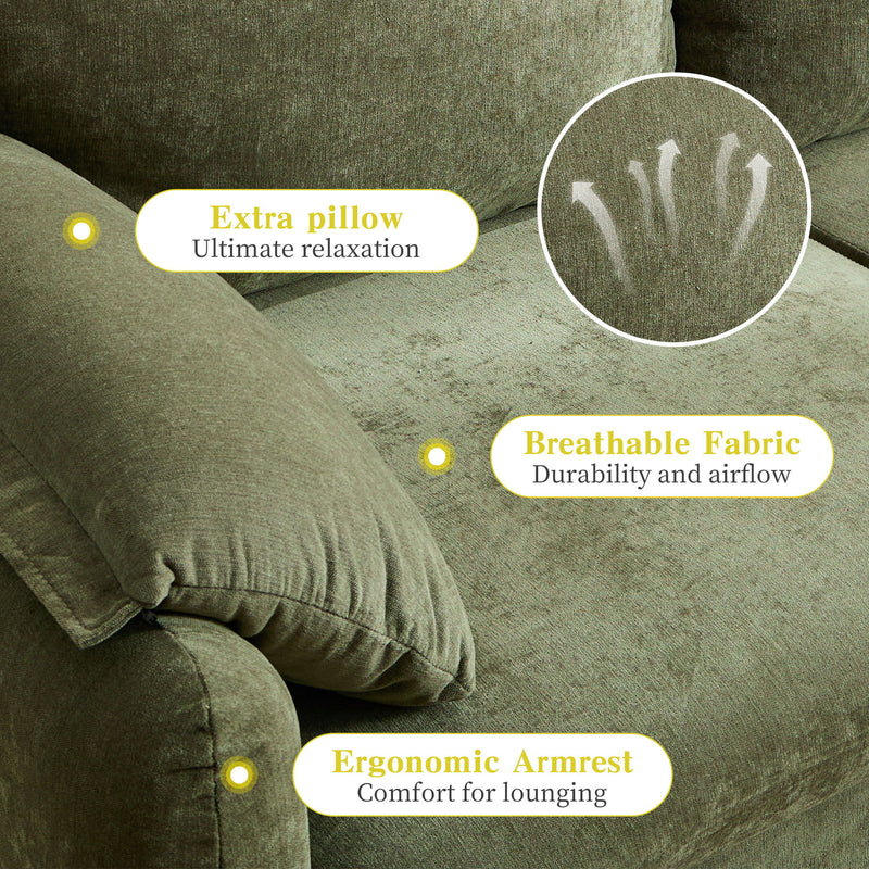 Modern Minimalist Down Filled Sofa