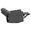 Adler - Upholstered Power Swivel Glider Recliner