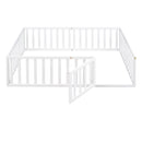 Full Size Wood Daybed Frame with Fence, White(OLD SKU:WF289662AAK)