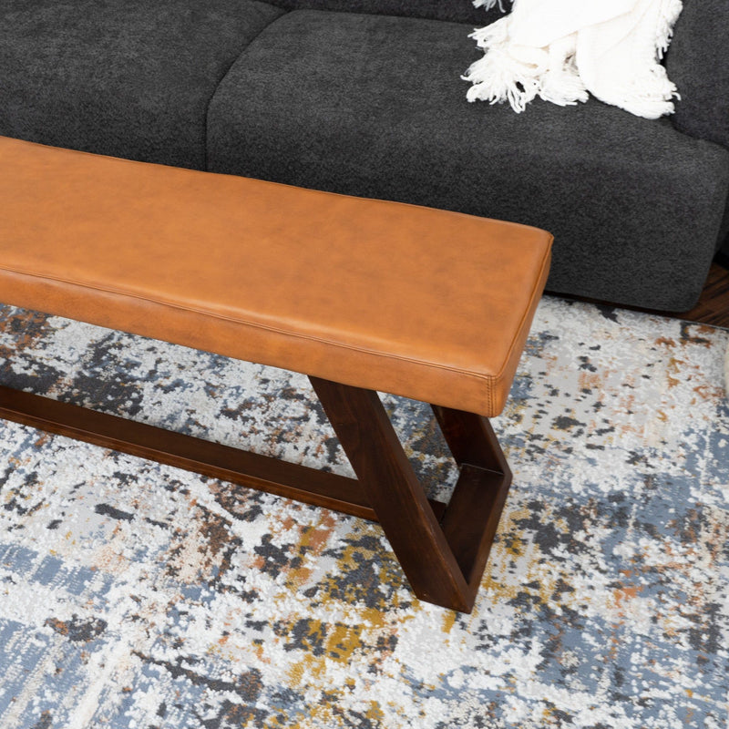 Marley - Genuine Leather Bench