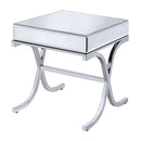 Yuri - End Table - Mirrored & Chrome