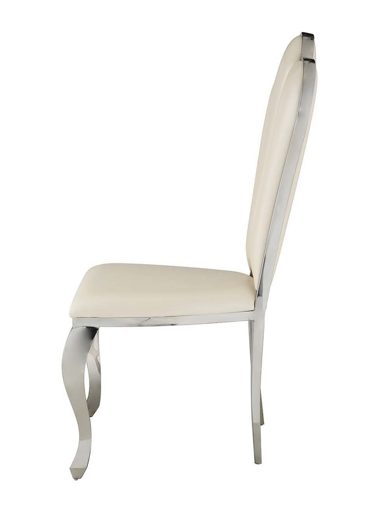 The Cyrene side chairs offer a visually stunning place to sit on and enjoy meals.