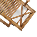 Perla - Chaise Lounge With Wheels And Customizable Cushion Options - Teak