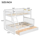 Bunk Bed With Drawers, Convertible Storage Bed