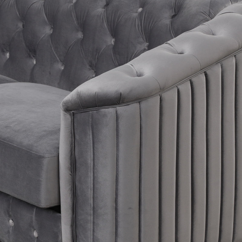 Sofa With Thick Removable Seat Cushion, 3 Seater