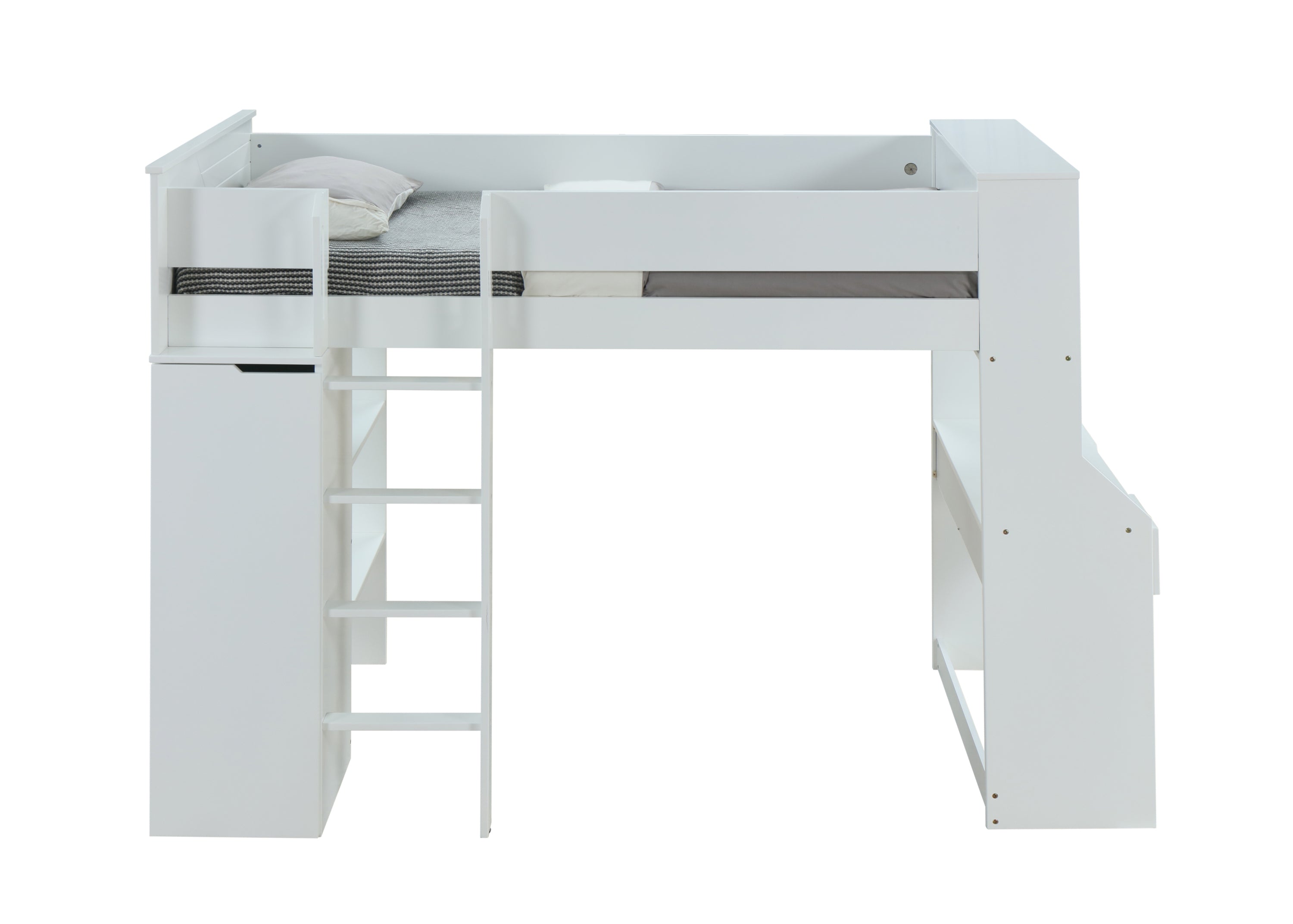 ACME Ragna Loft Bed in White 38060 - Atlantic Fine Furniture Melbourne FL