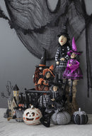 Halloween Sitting Witch Decor - Black