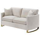 Corliss - Upholstered Arched Arm Loveseat
