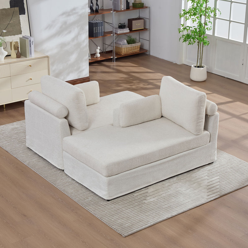 Modern Aesthetic Wide Sofa Bed