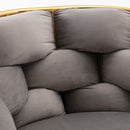 Luxury Modern Simple Leisure Velvet Single Sofa Chair Bedroom Lazy Person Household Dresser Stool Manicure Table Back Chair