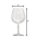 Leadingware Plastic Wine Glasses (Set of 4), Unbreakable Bpa Free Tritan 23Oz - Clear